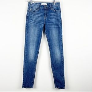 KanCan Skinny Jeans Low Rise Medium Wash Stretch Denim